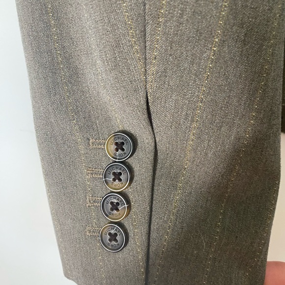 Micheal Micheal Kors pinstripe suit jacket sz 10 pants sz 8 - Picture 7 of 14
